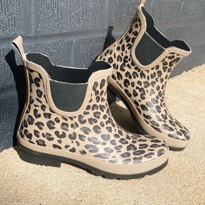 Leopard Rain Bootie